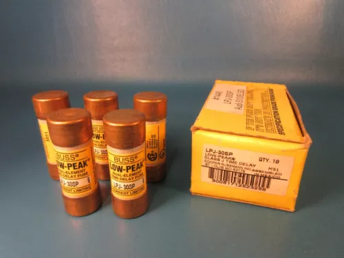 LOT OF 5 BUSSMANN LPJ-30SP Fuse 30A Time Delay Class J Dual Element
