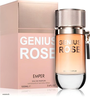 Emper Genius Rose for Women Eau de Parfum EDP 3.4 oz  100 ml
