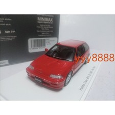 Spark 1:43 Honda Civic EF9 Si 1987 Rio Red Collectible Car Set