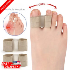 Two Toe Separator Hallux Valgus Bunion Corrector Orthotics Feet Bone Adjuster