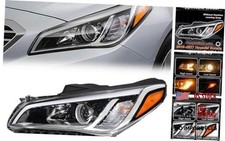 Headlight Assembly Compatible with 2015 2016 2017 Sonata, Left Driver Side