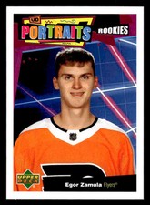 2020-21 Upper Deck - UD Portraits - #P-57 Egor Zamula - Philadelphia Flyers