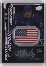 2022 SPx UD Black Pride of a Nation 85/99 Nicholas Abruzzese Nick Patch Auto 1q2