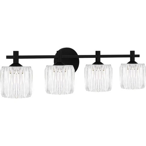 Matte Black LED Bathroom Vanity Light from the Spade Collection - Picture 3 of 5
