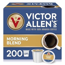 Victor Allen's Coffee Morning Blend, Light Roast, 200 Count, Single Serve Coffee