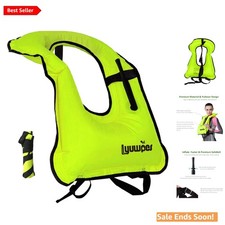 Quick Inflate Snorkel Vest for Adults - Adjustable and Compact Safety Gear