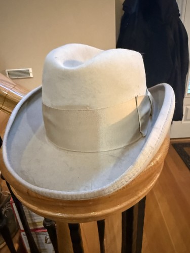 Bedford Tack Cream Colored Derby Hat - Read Info In Description