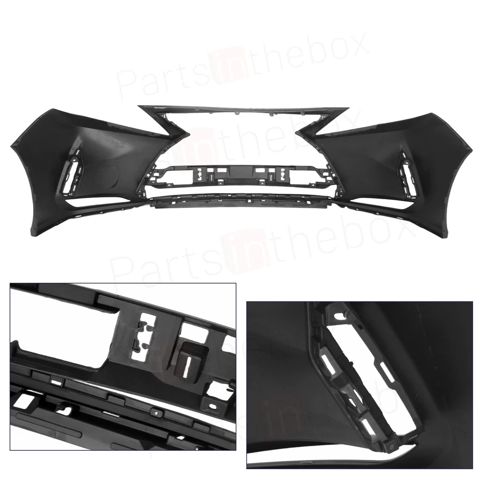 For 13-15 Lexus RX350/450 Front Bumper Grill Set w/Chrome Trim/Fog F-Sport Style - Imagem 4 de 4