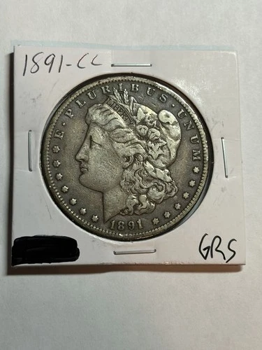 1891-CC $1 Morgan Silver Dollar XF Tough Date CC