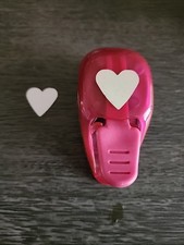 EK Success 1" Heart Paper Punch Scrapbook Crafts Love Valentines