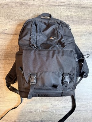 Lowepro Black Padded Backpack with Padded Lens Area Great Condition