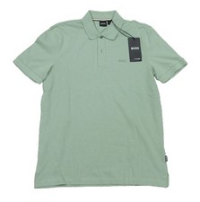 Boss Men's Light Green Pallas Solid Short Sleeve Polo Shirt XL