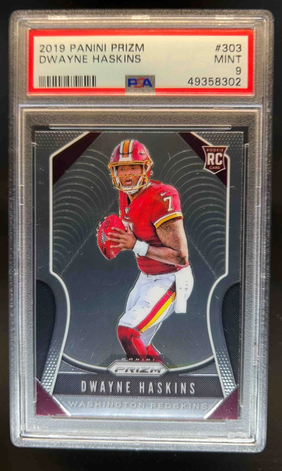 Dwayne Haskins trading card