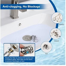 Upgraded Bathroom Sink Filter, 3 in 1 Design