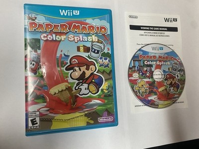 Paper Mario Color Splash  Nintendo Wii U, 2016 Complete In Box!