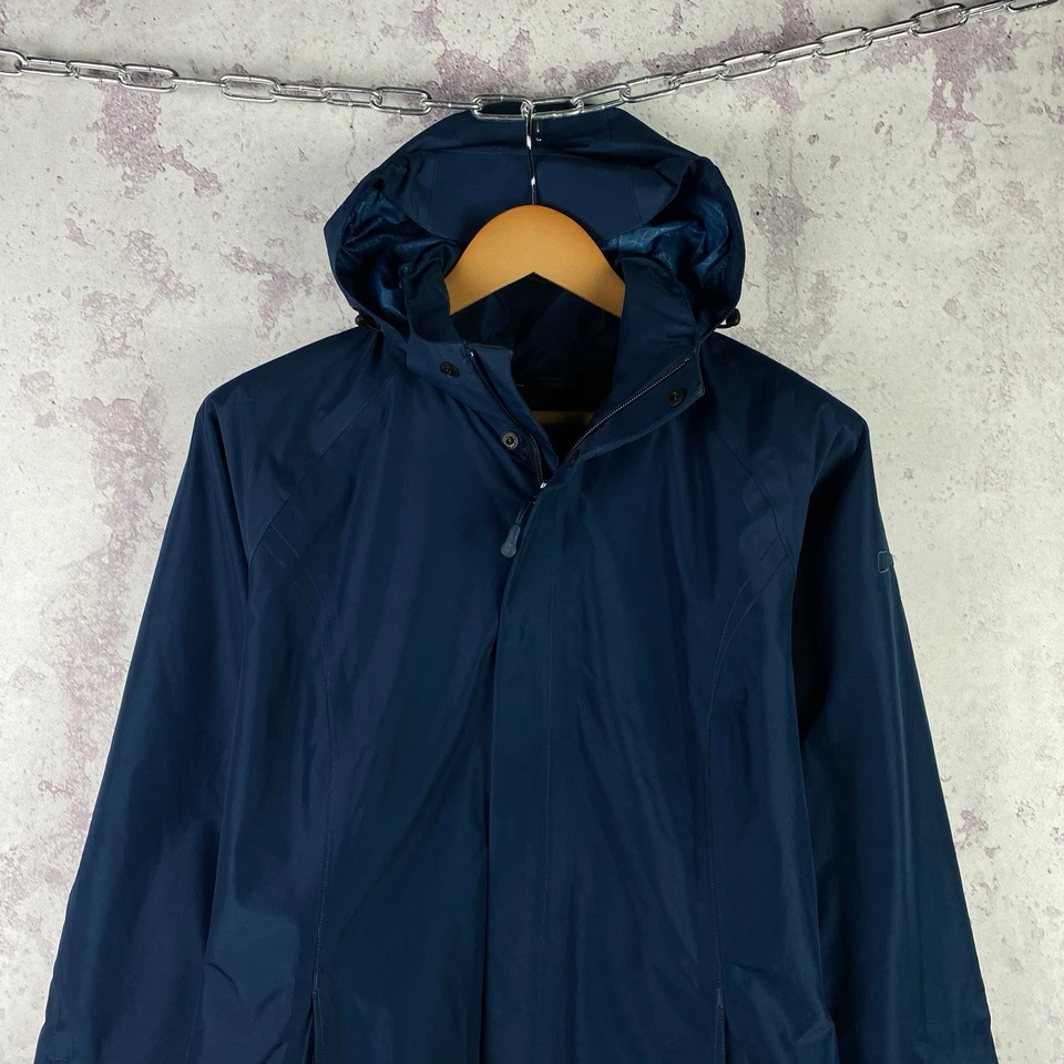 Chaqueta Berghaus Gore Tex para mujer esquí al aire libre azul viaje manga larga talla 12” Foto 2 de 4