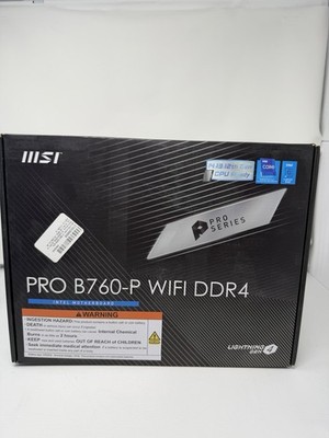 MSI PRO B760-P WIFI DDR4 Motherboard LGA1700  Open Box Fast Free Shipping