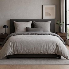 Mako-Satin Wendebettwäsche Texture Traumschlaf