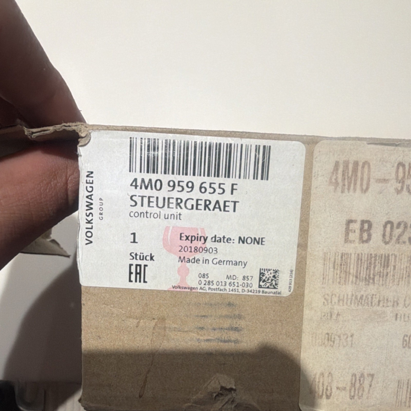 Bag Control Module 18 19 Audi Q7 & 15-22 Bentley Bentayga 4M0959655F 4M0959655L