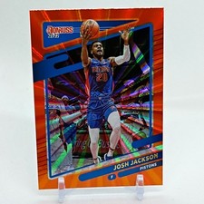 Josh Jackson 2021-22 Panini Donruss - #161 Holo Orange Laser PISTONS 