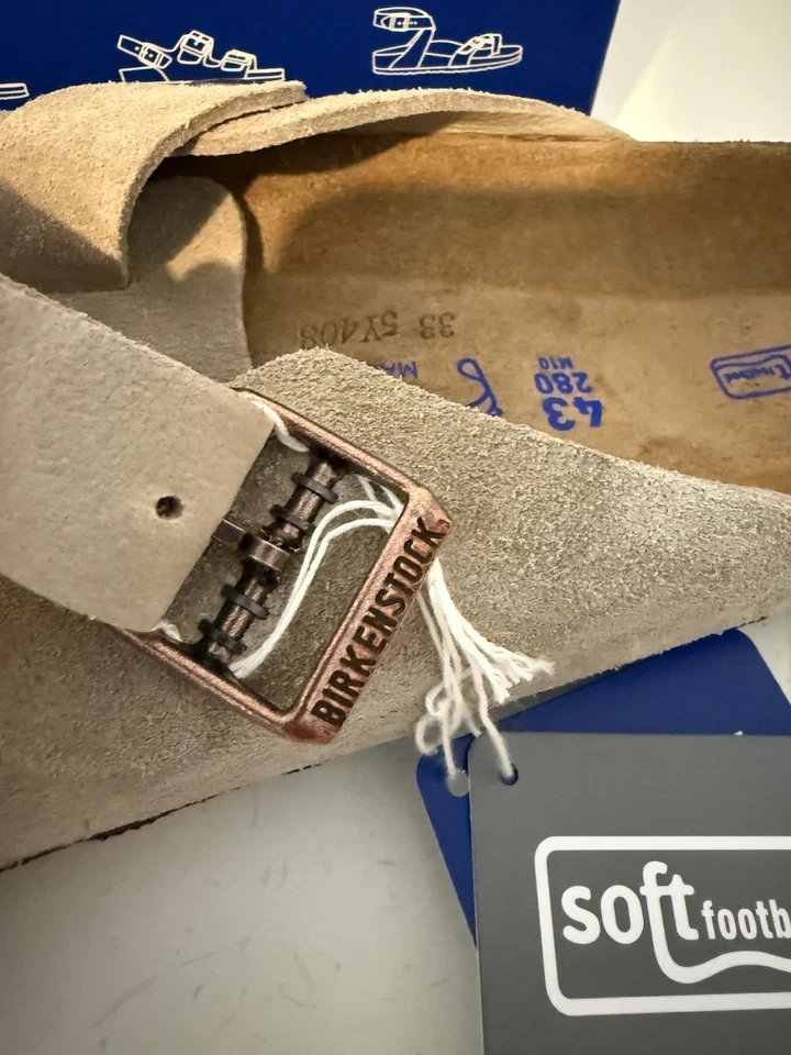 Birkenstock Boston Taupe Soft Footbed VL Clogs Size 37 - 45 Regular Width - Image 3 of 4