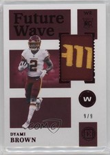 2021 Panini Encased Future Wave Materials Ruby /9 Dyami Brown #FWM-DB 1t3