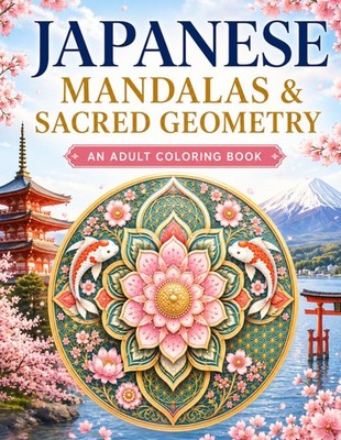 Japanese Mandalas & Sacred Geometry: An Adult Coloring Book: Intricate Japanese