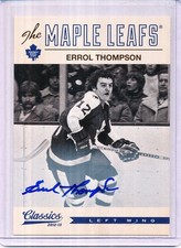 2012/13 PANINI CLASSICS SIGNATURES ERROL THOMPSON AUTO