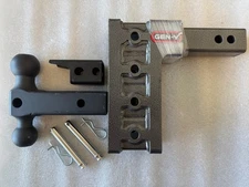 GEN-Y Hitch GH-324 Adjustable 7.5" Drop Hitch Pintle Lock 10k Towing 2" Receiver
