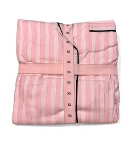 Victoria's Secret Flannel Pajama Short Set 2 Piece Pink Iconic Stripe XS S M