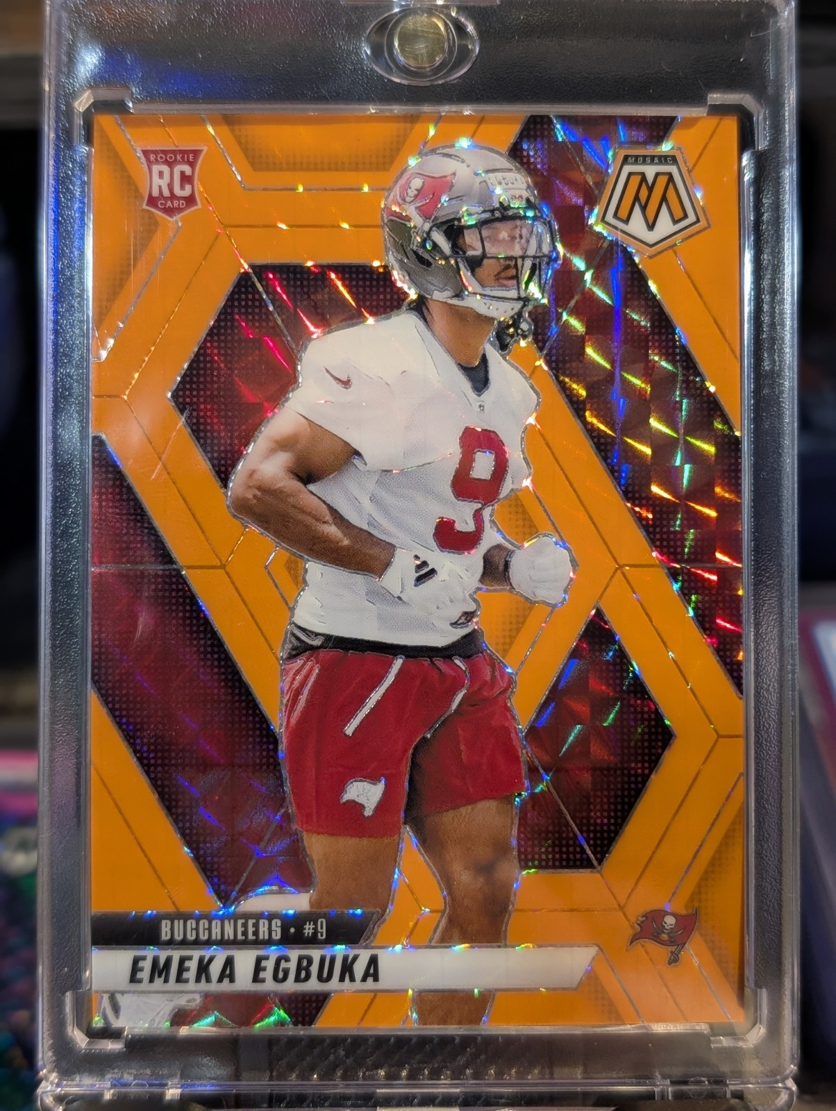 2025 Panini Mosaic Emeka Egbuka Fluorescent Orange (RC)  06/25 🔥🔥 Bucs #376