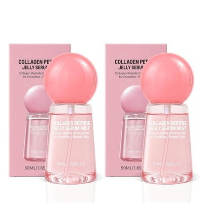 Collagen Peptides Jelly Serum Mist 2 Pack Hydrating Face Mist Sprayable Hydrogel