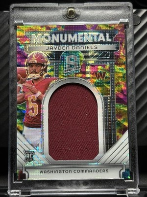 2024 Spectra - Monumental Memorabilia Jayden Daniels #MM-JDS Celestial /75 (RC)