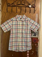 The Children's Place Kids Boys Button Up Short Sleeve Shirt Size 5-6