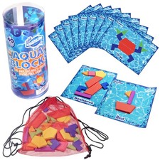 Aqua Blocks Pool Diving Game- Set Includes 40 Multi-Shape Sinking Toys