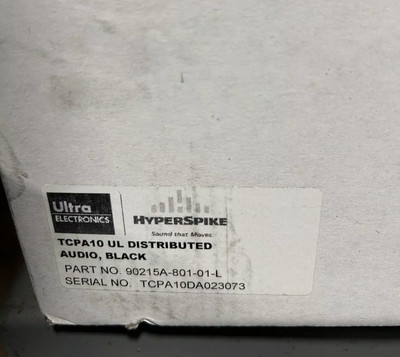 HYPERSPIKE TCPA-10 90215A 801-01-L  DISTRIBUTED AUDIO SPEAKER WITH POLE MOUNT
