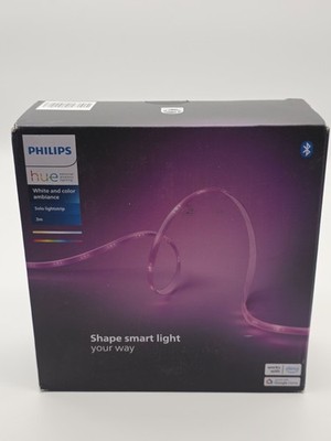 Philips Hue Indoor 3m Smart LED Solo Lightstrip Set indirekte Beleuchtung Neu G