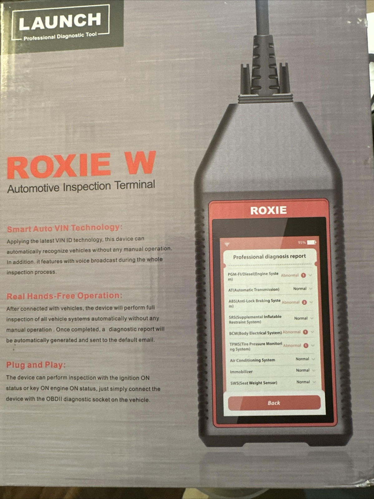 Launch USA Roxie WiFi Diagnostic Scan Tool Automatic Pre Post Scan NEW 301050450
