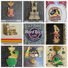 Hard Rock Cafe Pins Music Guitar Badge Collectible Custom Bundle Official HRC