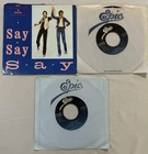 Michael Jackson Lot Of 3 7” Vinyl 45 Say Say Say W/Paul McCartney, Beat It, Bill