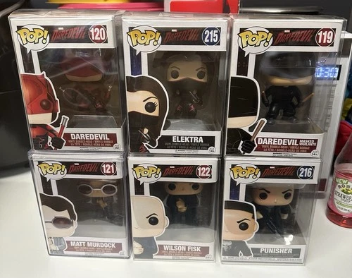 Daredevil Netflix Show Funko Pops Lot Of 6 Marvel 119 120 121 122 215 216