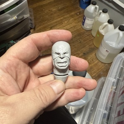 Mego FTC Zica Retro Custom X-Men Hank Mckoy Beast Head For 8  1/9 1st Class