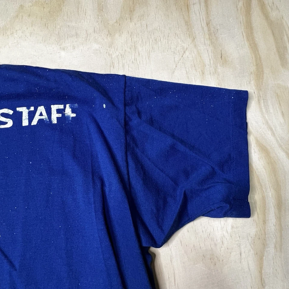 A4820 Vintage 70s Russell Athletic Cub Scout Day Camp T-Shirt Blue Size XL - Image 4 of 4