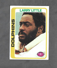 Larry Little HOF Miami Dolphins 1978 Topps #322 Free Shipping on 3+ Items