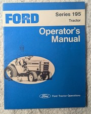 Ford 195 Lawn Garden Tractor Operators Maintenance Manual Se 3569 Original