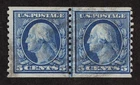 CKStamps: US Stamps Collection Scott#458 5c Washington Used Corner Crease