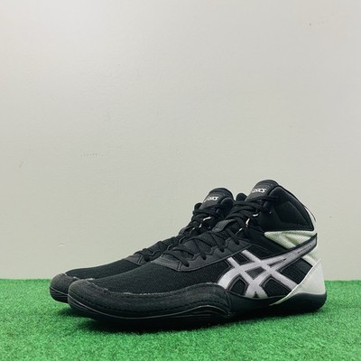 ASICS Matflex 6 Wrestling Shoes Sneakers 1081A021 Black White Silver Men's 12