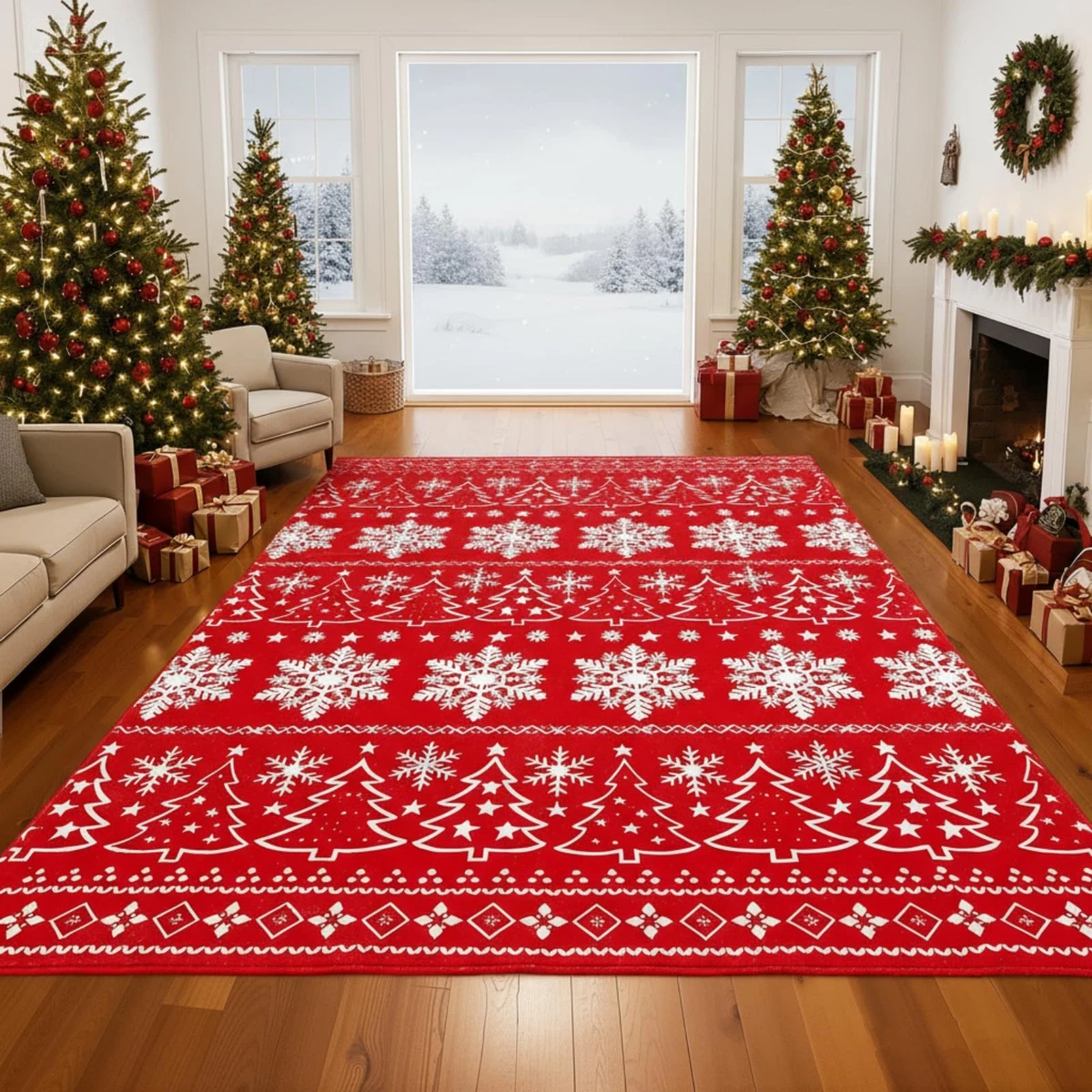 Christmas Rug for sale - eBay
