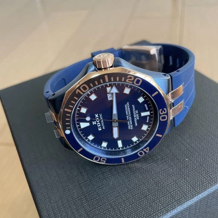 Edox Delfin Diver Men's Automatic Round Silver W43mm Anaog With box - Image 4 of 4