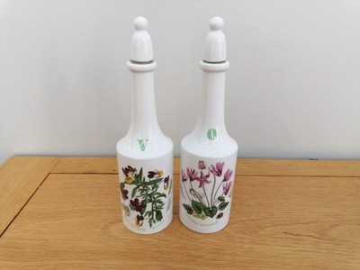Portmeirion Botanic Garden Cruet Set Öl Essig Flaschen Alpenveilchen Heartsease 22c
